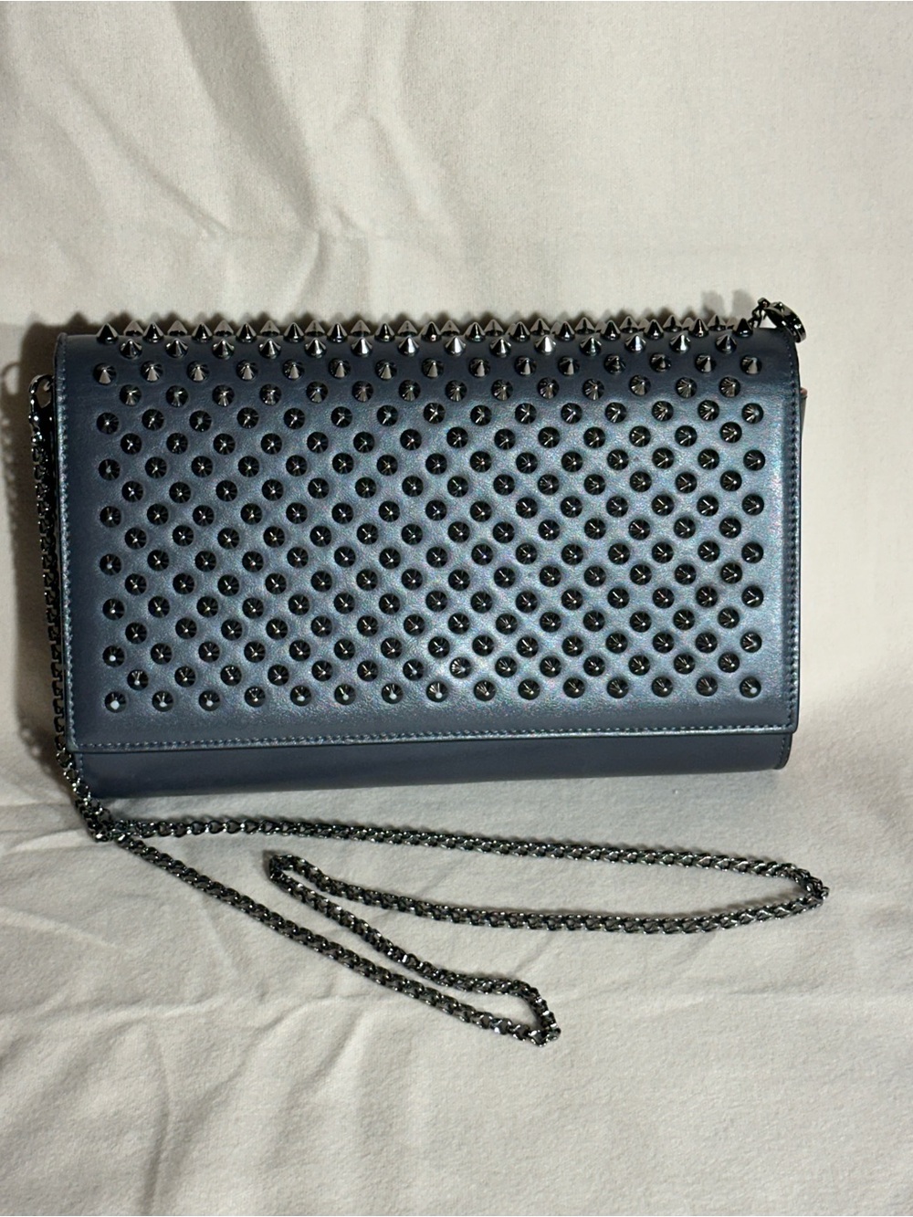Christian Louboutin Studded Bag With Chain - Black